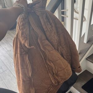 Free People Dolman Quilted Knit Jacket Size L